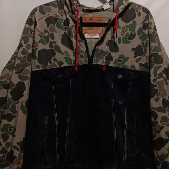 Levis Size S Justin Timberlake Camo Jacket Fresh Leaves outerwear - Picture 4 of 6